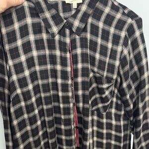Plaid shirt paisley back